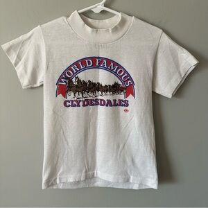 White House Vintage 70s 80s Kids S 6/8 Clydesdales Budweiser USA made